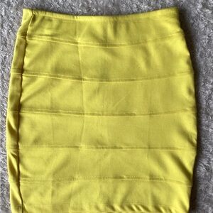 Yellow Women's Skirt